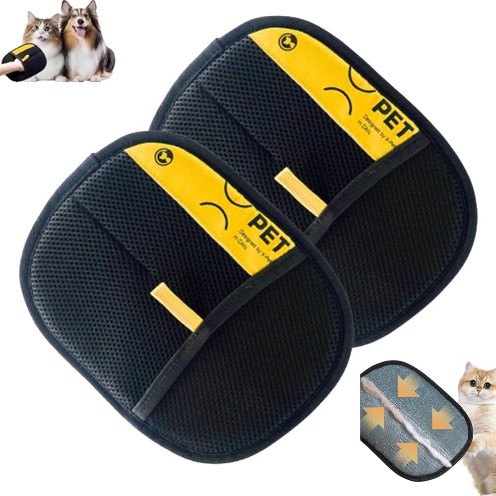 Pet Hair Remover Gloves Electrostatic for Cats Dogs, Reusable Washable Grooming Glove