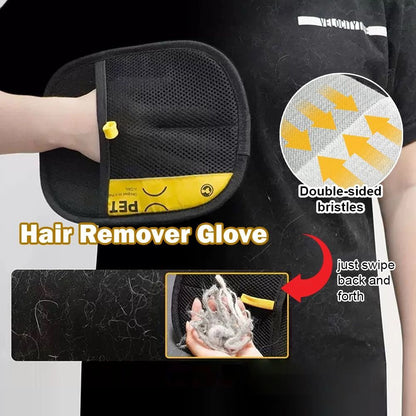 Pet Hair Remover Gloves Electrostatic for Cats Dogs, Reusable Washable Grooming Glove