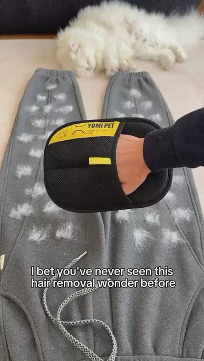 Pet Hair Remover Gloves Electrostatic for Cats Dogs, Reusable Washable Grooming Glove